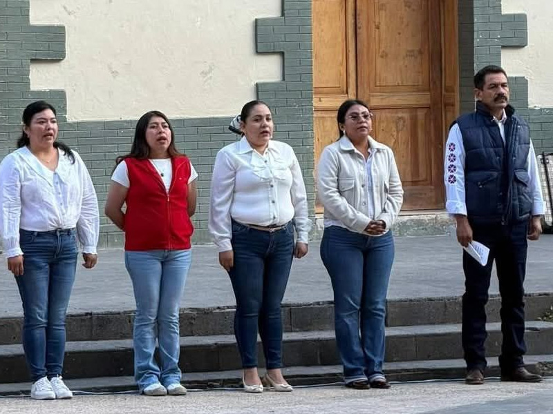 Primer acto cívico de este Gobierno Municipal 2026–2029.